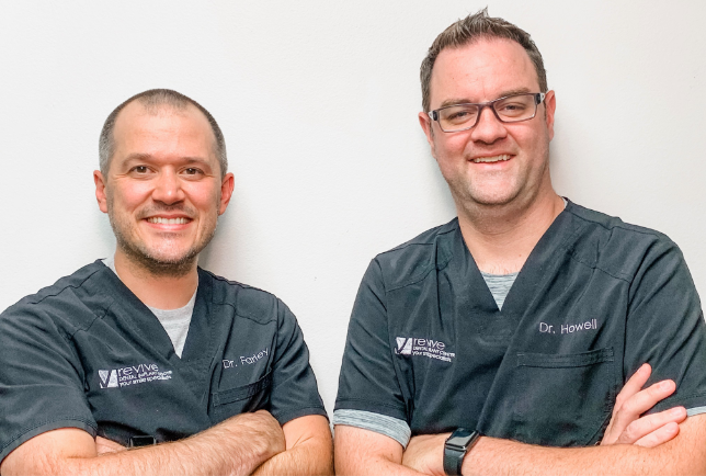 Doctors Nate Farley and Kent Howell at Revive Dental Implant Center